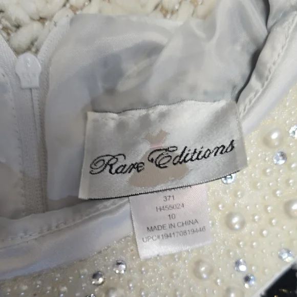 Rare Editions Black and White Plaid Kids Dress - Picture 7 of 11